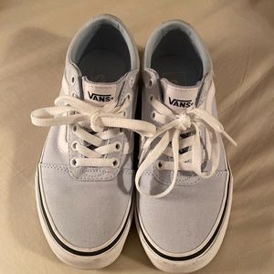 Like New Vans Women’s Canvas Ballad Blue/White shoes. Size 6.5 Style VN03IUN53H.